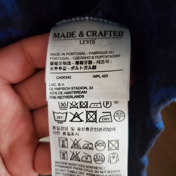 Made & Crafted Levi's Blue Long Sleeve Sweater Women's Size 2 - Picture 5 of 7